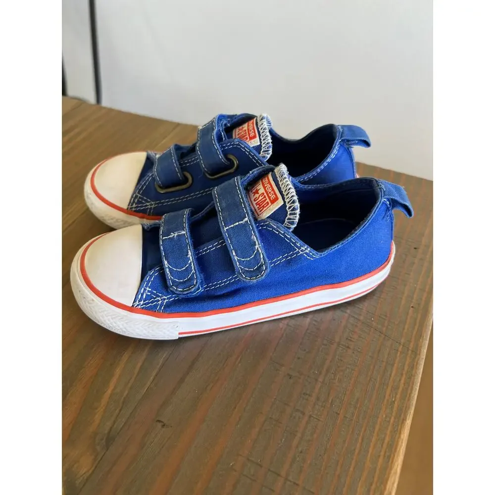 Converse Toddler Boys Chuck Taylor Ox Blue Sneakers Size 10